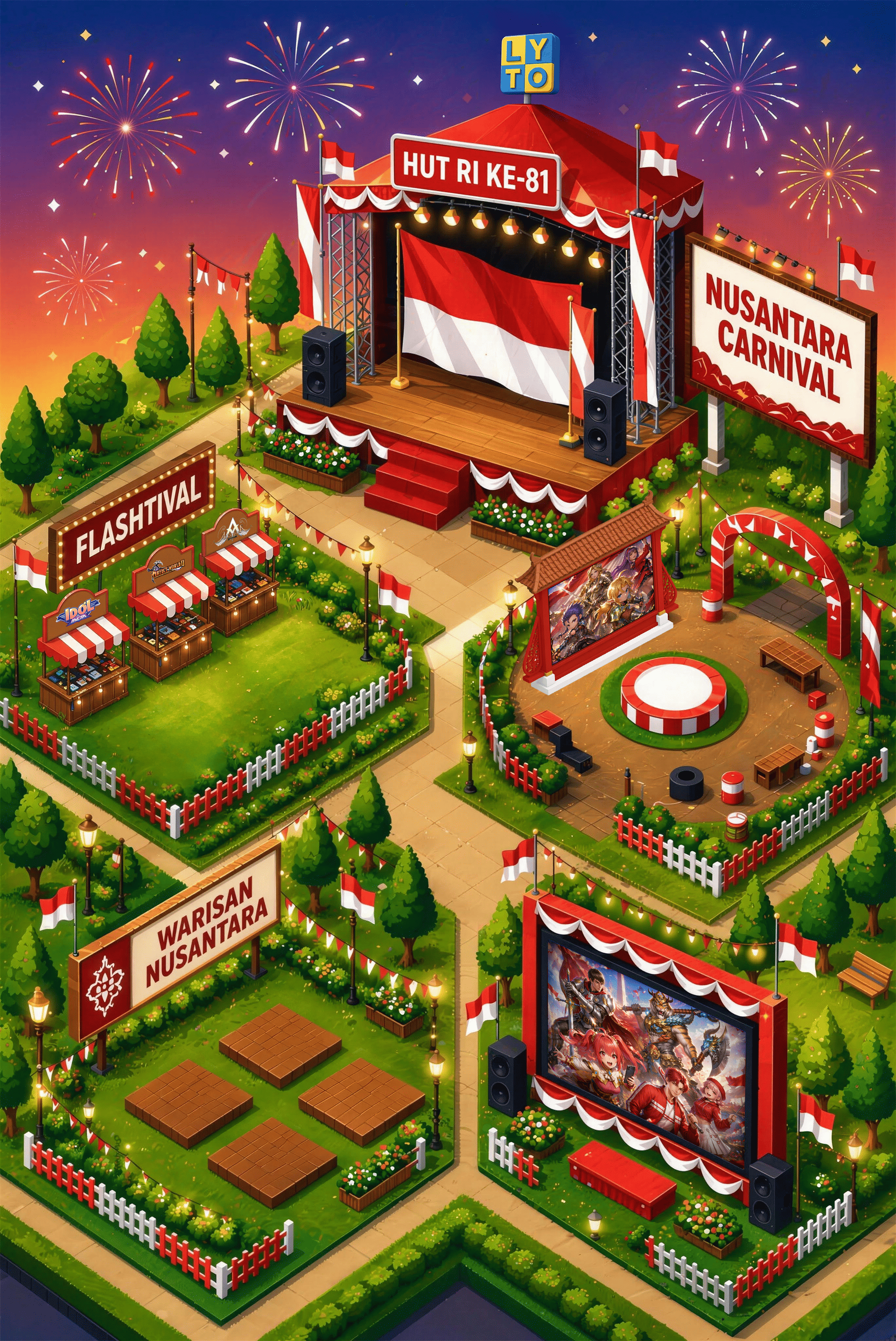 Peta Festival Nusantara Kemerdekaan Lytogame 2026